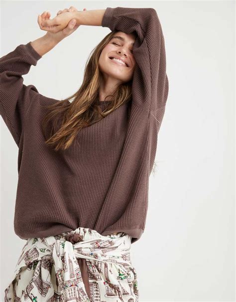 aerie waffle sweatshirt